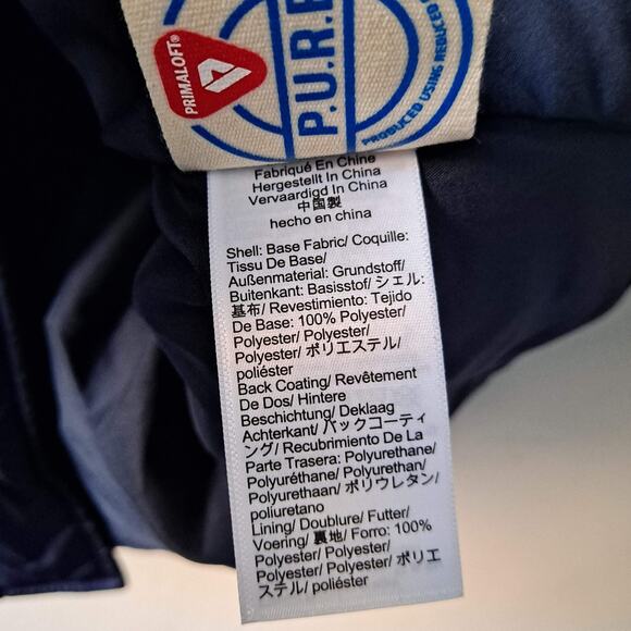 NWT J. Crew Ellington Stowe Puffer Jacket Quilted Primaloft Insulation Navy - XL - Picture 11 of 13